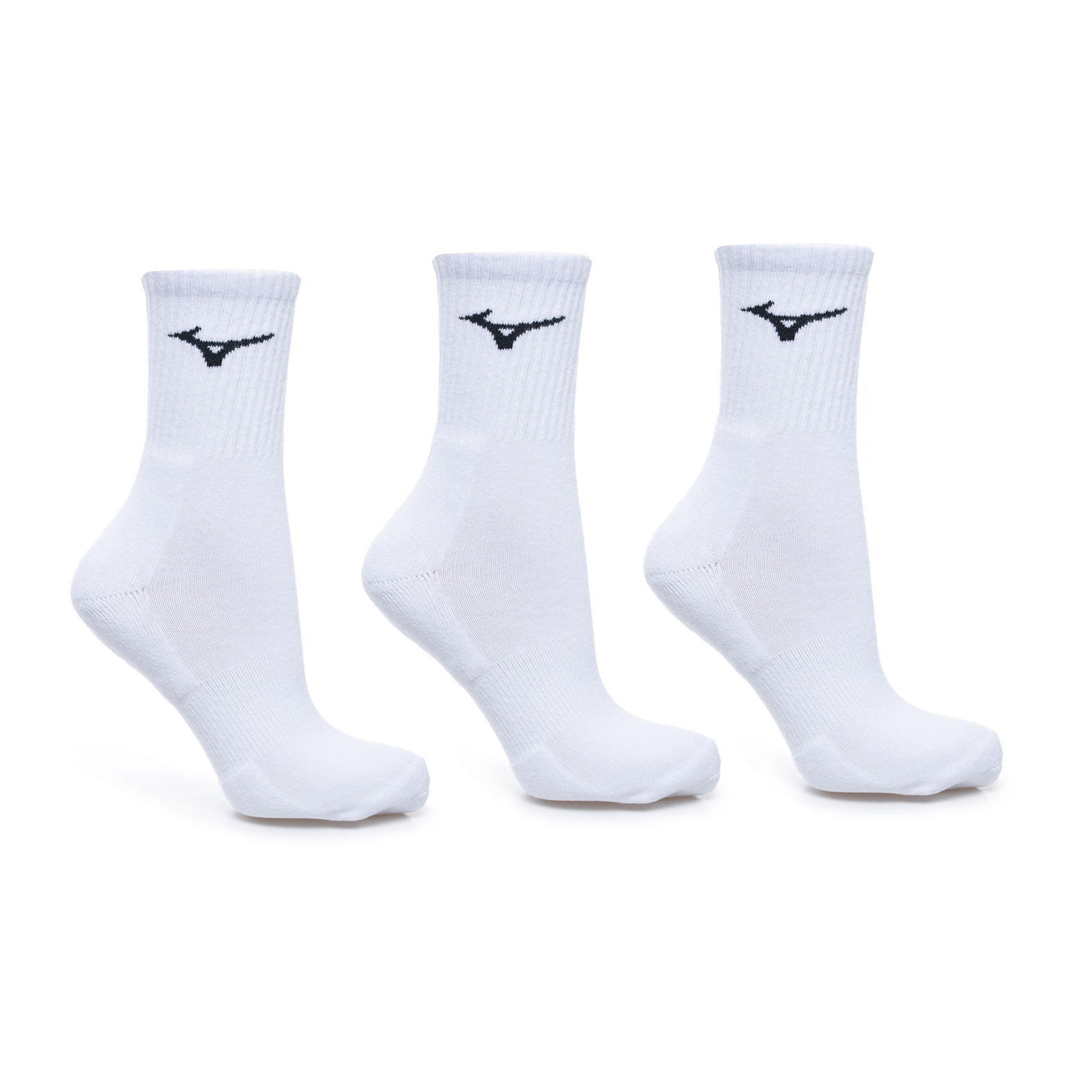 Mizuno Meia MIMTA51916-BCOPTO PRIME 39-44 BrancoPreto Algodao -4-